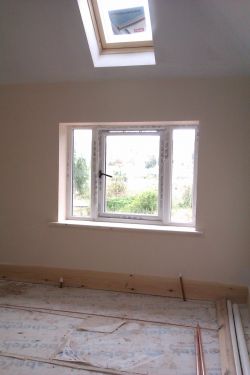Inside the timber frame extension Gallery